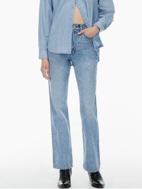 Aritzia Denim Forum The Jane 70s Super High Boot Jeans Size 25